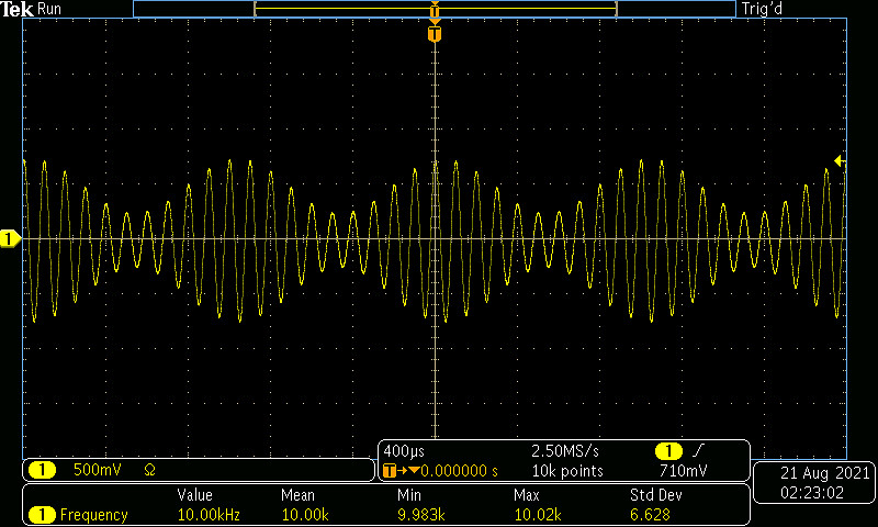Figure 2 - AM signal with 50% modulation 