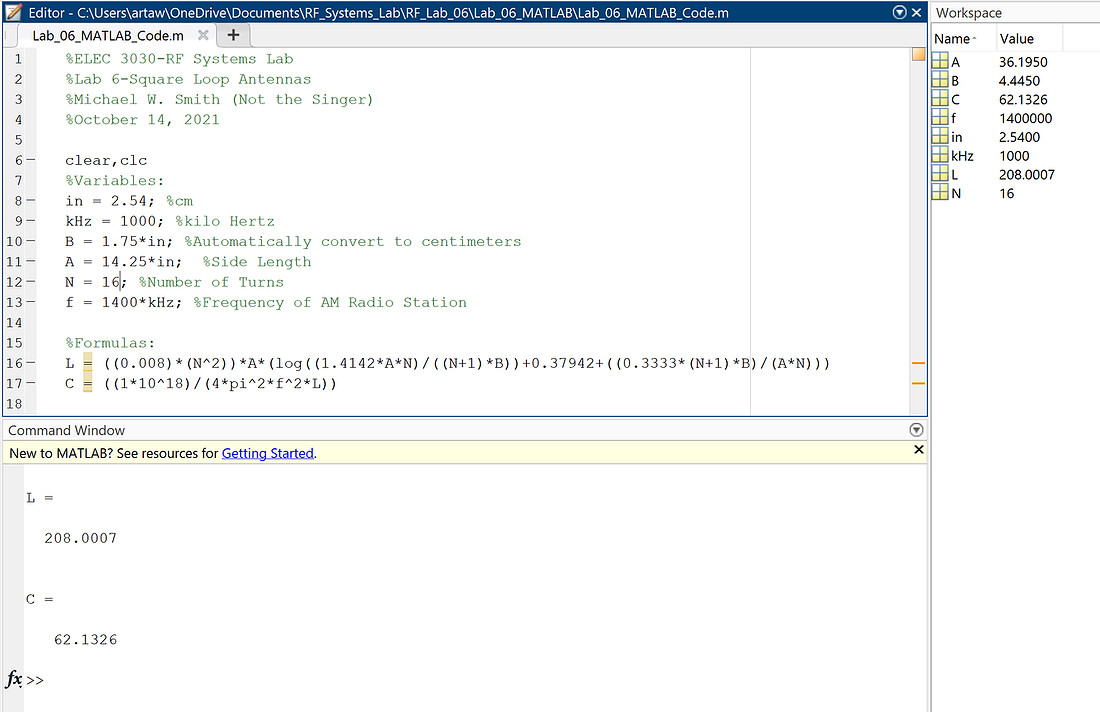 Matlab code-My box dimensions